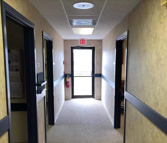Hallway in a medical office